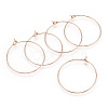 Long-Lasting Plated Brass Hoop Earrings Findings KK-K204-179LG-NF-2