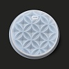 DIY Embossed Flower Pattern Pendant Silicone Molds DIY-G079-01A-4