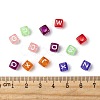 Transparent Large Hole Acrylic European Beads TACR-Q005-6mm-M-3