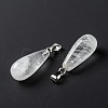 Natural Quartz Crystal Pendants X-G-F707-16-3
