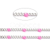 304 Stainless Steel Enamel Curb Chains CHS-P013-01P-07-2
