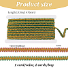 2 Cards 2 Colors Christmas Polyester Centipede Lace Ribbon OCOR-FH0001-20-2
