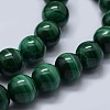 Natural Malachite Beads Strands G-F571-27A1-6mm-3
