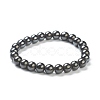 Synthetic Non-magnetic Hematite Beaded Stretch Bracelets BJEW-D446-C-22-2