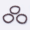 Natural Tiger Eye Beaded Stretch Bracelets BJEW-I253-10mm-13-2