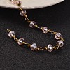 Handmade Glass Beaded Chains for Necklaces Bracelets Making AJEW-JB00187-07-1