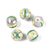 Handmade Porcelain Ceramic Beads PORC-Q005-03G-1
