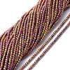 Electroplate Glass Beads Strands EGLA-K014-A-FP09-1