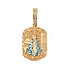 304 Stainless Steel with Rhinestone Pendants Hand Polished STAS-Z171-25G-02-1