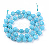 Natural Quartz Beads Strands G-R482-09-8mm-1-2