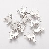 Non-Tarnish 304 Stainless Steel Puppy Pendants STAS-Q201-T464S-1