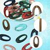 24Pcs 6 Colors Acrylic Pendants OACR-FS0002-64-2