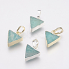 Natural Amazonite Pendants KK-G343-16-1