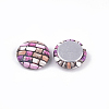 Imitation Leather Cabochons WOVE-S118-19B-2