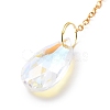 Crystal Chandelier Glass Teardrop Pendant Decorations HJEW-D029-02G-D-5