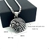 Vintage 304 Stainless Steel Native American Pendant Hip Hop Men's Necklaces ZS3655-6