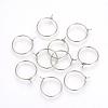 Tarnish Resistant 304 Stainless Steel Hoop Earrings STAS-R071-31-1