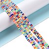 Handmade Polymer Clay Beads Strands CLAY-R089-3mm-017-2