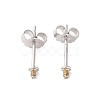 925 Sterling Silver Stud Earring Findings STER-L064-10P-2