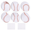 60Pcs 6 Styles Baseball Paper Gift Tags CDIS-CA0001-17-1