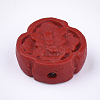 Cinnabar Beads CARL-T001-14-2