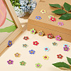 2-Hole Printed Wooden Buttons WOOD-WH0024-137-6