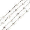 Anti-Tarnish Rhodium Plated 925 Sterling Silver Satellite Chains STER-F052-16P-1