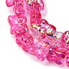 Transparent Glass Beads Strands GL-CBAAE04-02H-3