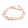 Electroplate Glass Beads Strands EGLA-D020-6x4mm-71-2