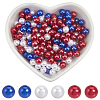Independence Day Acrylic/ABS Plastic Imitation Pearl OACR-SP0001-66A-01-1