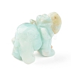 Elephant Natural Gemstone Figurine Display Decoration G-F737-02B-4