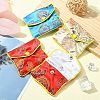 Rectangle Floral Embroidery Cloth Zipper Pouches ABAG-YW0001-03A-5