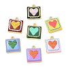 Printed Brass Pendants KK-CBAF9BC-10G-1