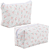 2Pcs 2 Styles Portable Travel Polyester Cosmetic Zipper Storage Clutch Bags ABAG-CY0001-01B-1