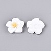Plumeria Flower Opaque Resin Cabochons CRES-T025-30A-02-3