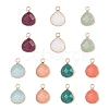 14Pcs 7 Style Natural White Jade Pendants G-LS0002-06-2