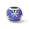 Christmas Theme Alloy Enamel European Beads MPDL-Q213-22P-2
