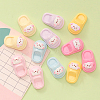 48Pcs 6 Colors Opaque Resin Cabochons FIND-SC0020-82-6