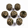 Painted Natural Wood Beads WOOD-T021-53A-04-1