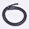 Natural Black Onyx Beads Strands X-G-H1567-4MM-2