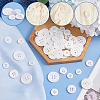 120Pcs 4 Style 4-Hole Natural Shell Buttons FIND-GA0003-28B-3