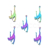 Ion Plating(IP) 201 Stainless Steel Pendants STAS-B027-29MC-3