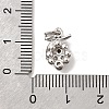 Brass Micro Pave Cubic Zirconia Charms KK-C139-24A-P-3