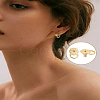 6Pcs Brass Ear Nuts KK-LP0004-01G-3