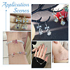 30Pcs 6 Colors Brass Cubic Zirconia Charms KK-PH0005-66-5