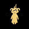 201 Stainless Steel Pendants STAS-S105-LA415-2-1