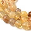 Natural Yellow Fluorite Beads Strands G-K340-A03-10mm-02-4