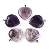 Natural Amethyst Pendants G-S364-006C-1