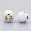 Electroplate Glass Beads EGLA-S178-11I-02-2