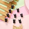 10Pcs Handmade Bumpy Lampwork Beads LAMP-SZ0001-66B-4
